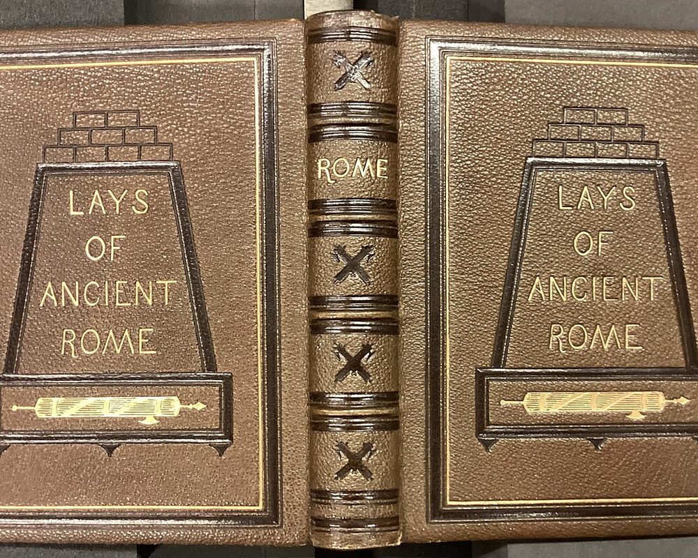 An antique bound volume at the Lingua Carpathia studio
